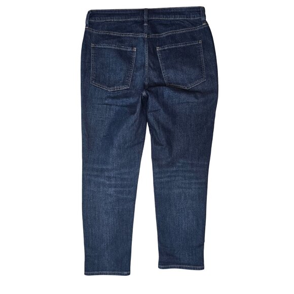 Chicos Boyfriend Ankle Jeans Size 8R Dark Wash Denim - Picture 5 of 5